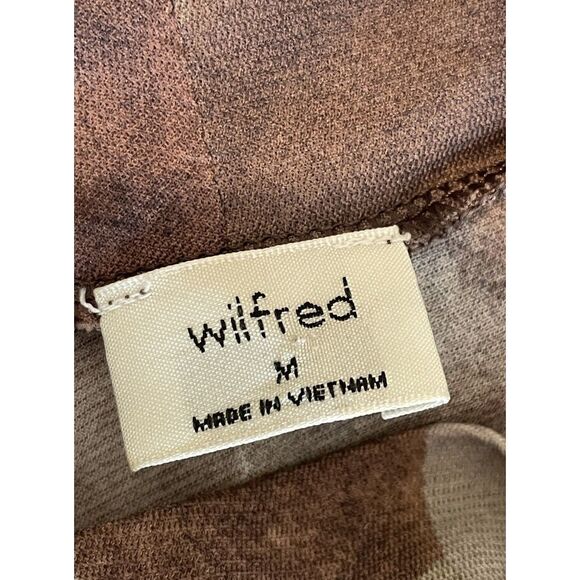 ARITZIA WILFRED Size M Top Blouse Shirt Nylon Mock Neck Ruched Gathered - Picture 8 of 13